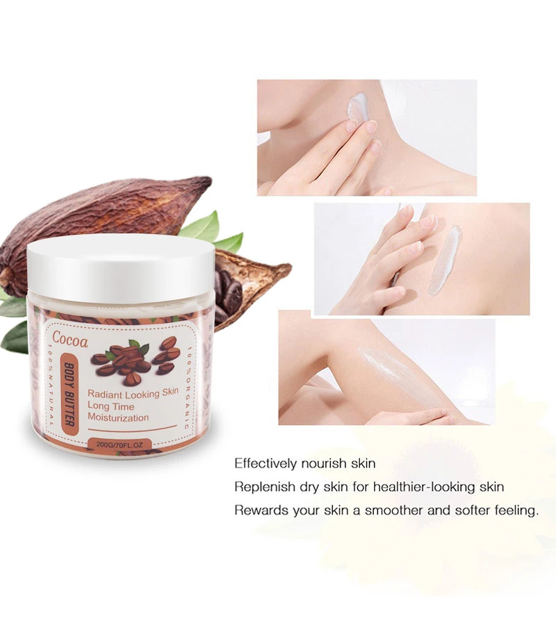 Aixin Wholesale Natural Vegan Body Butter Ice Cream Whipped Body Lotion Moisturizer Cocoa Body Butter