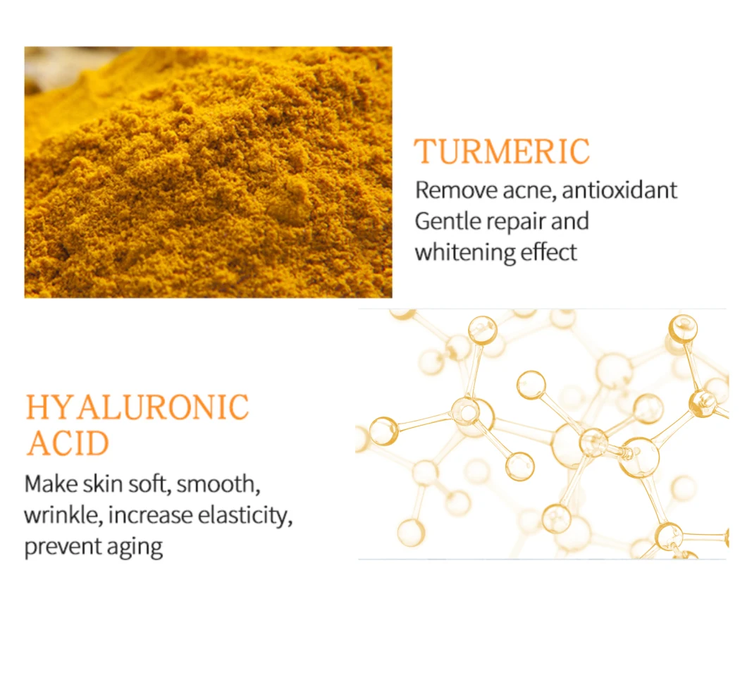 Facial Anti Acne Anti Aging Skin Care Set Natural Organic Private Label Face Care Whitening Turmeric Skincare Set