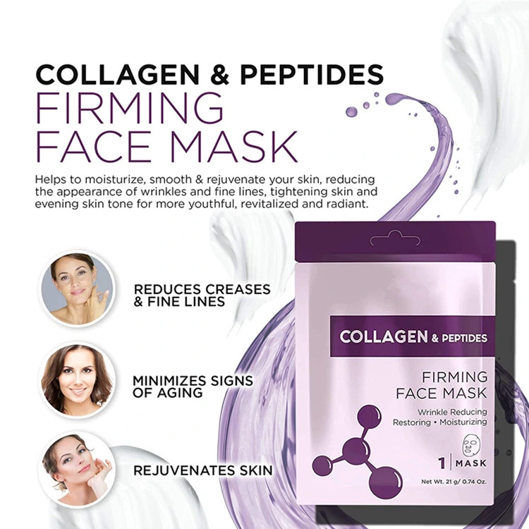 Korean Best Collagen & Peptides Firming Sheet Face Mask Skin Care