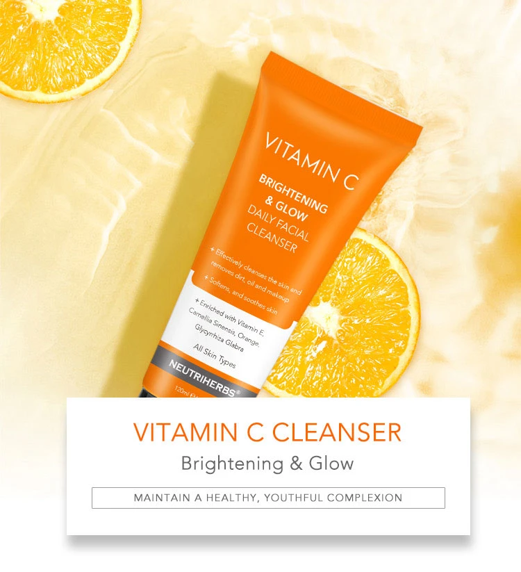 Wholesale Skincare Vitamin C Facial Cleanser for Sensitive Skin