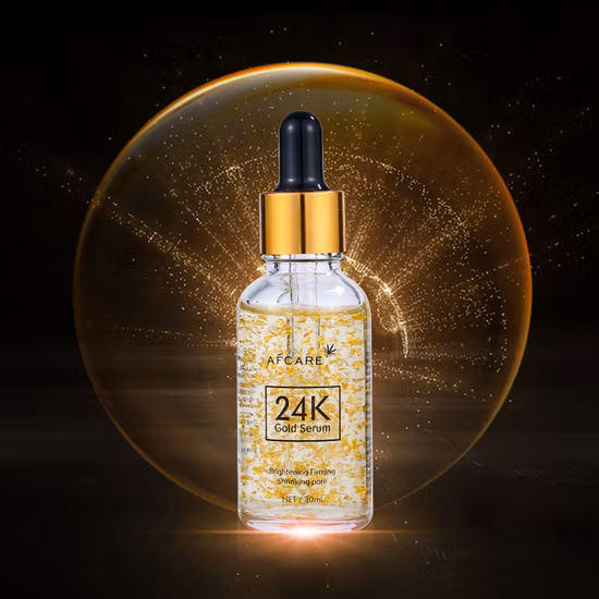 Nouvelle vente hydratante blanchissante Lotion de soins de la peau Anti-âge collagène 24K Gold Face Serum