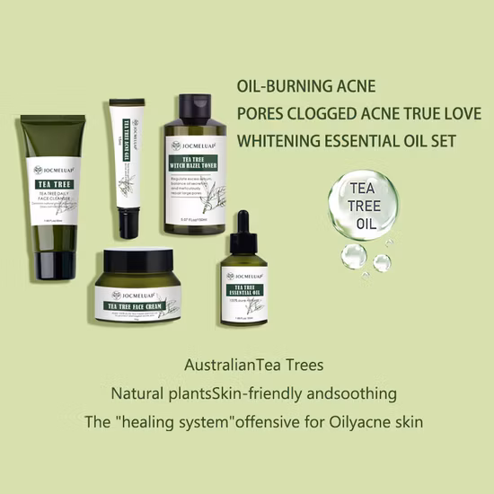 Ensemble de soins de la peau pure cyanine d'acide hyaluronique du visage en gros