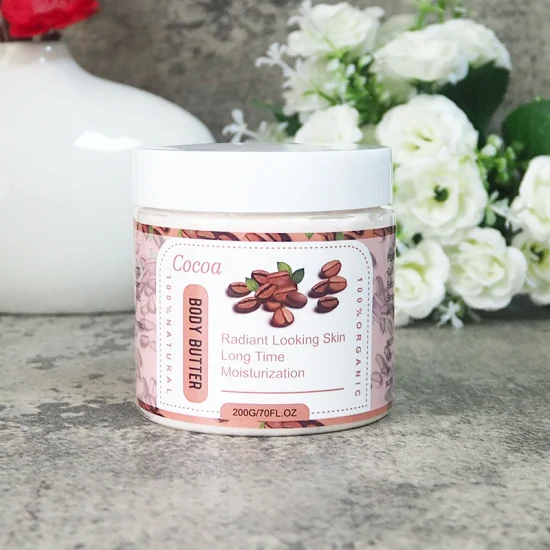 Aixin vente en gros de beurre corporel végétalien naturel crème glacée fouettée Lotion pour le corps hydratant beurre corporel au cacao