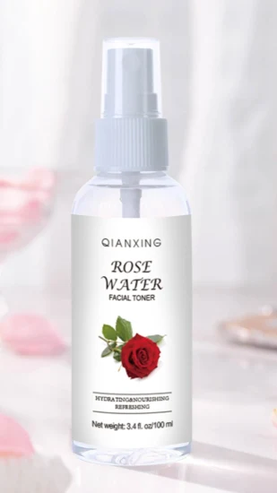 Hydrosol naturel Eaux florales Eau de rose Visage Toner Spray Soins de la peau Marque privée